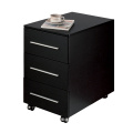 3 Drawer Wood File Cabinet With Wheels